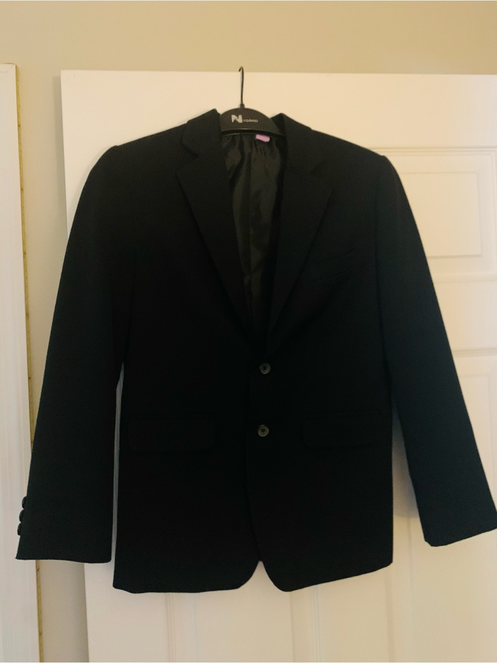 Izod Boys' Black Two-Button Blazer